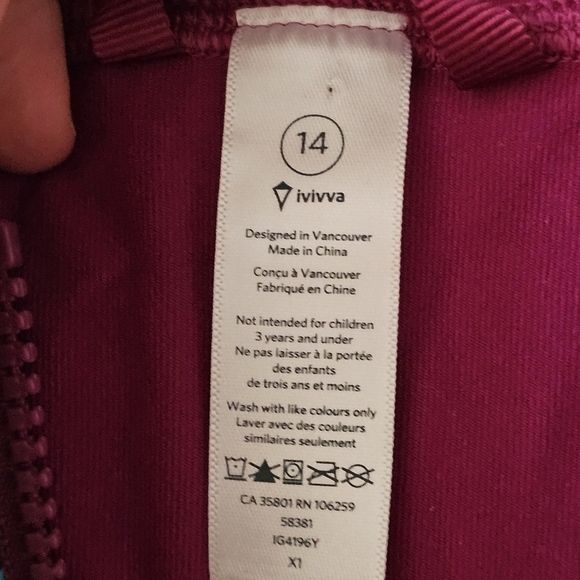 Ivivva by Lululemon Perfect Your Practice Zip Up Track Jacket - Picture 8 of 8